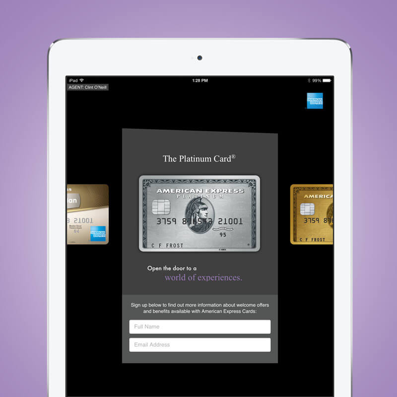 American Express iPad Sales Tool